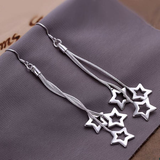 925 plata Sterling estrella clasica