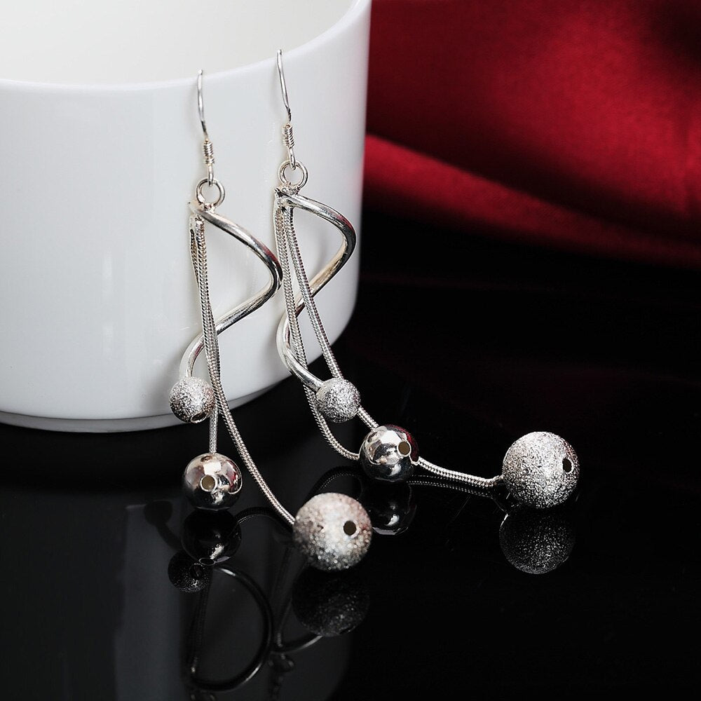 925 plata aros Sterling exquisite.