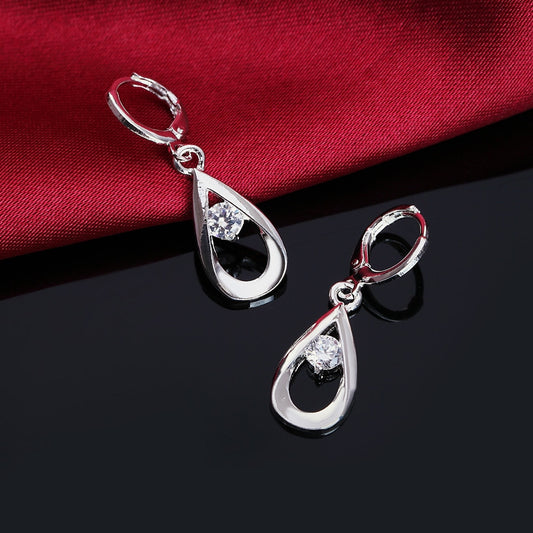 925 Sterling plata cristal