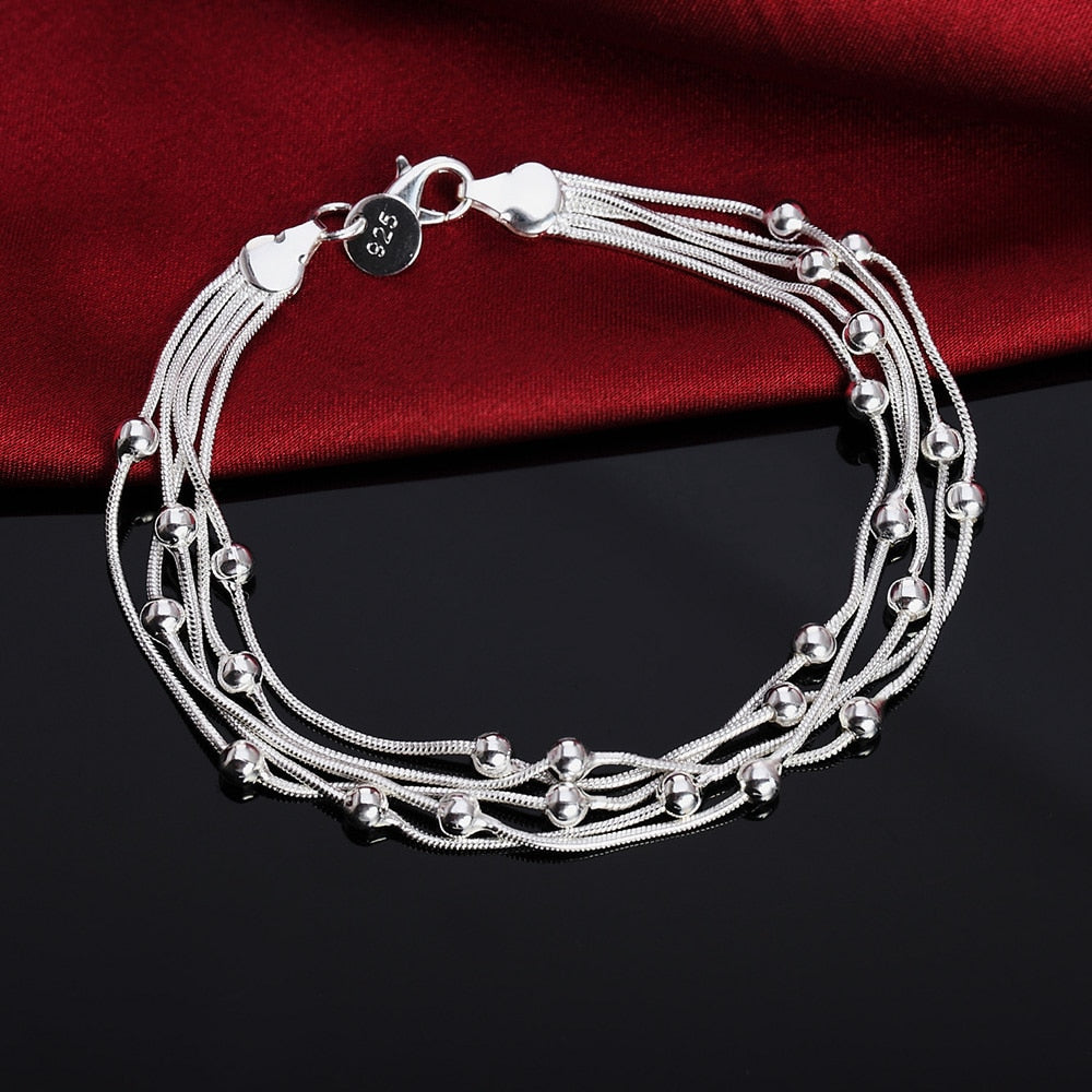 nueva 925 plata sterling brazalete Geométrica