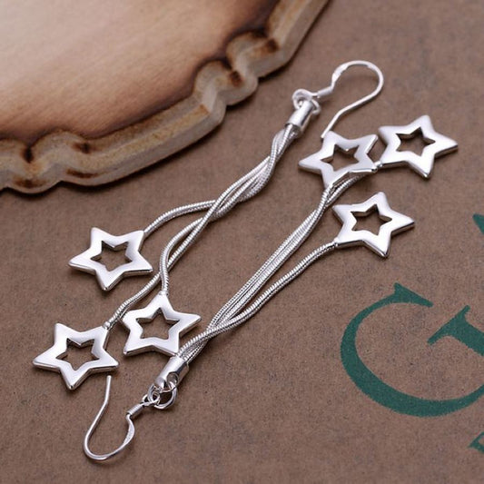 925 plata Sterling estrella clasica