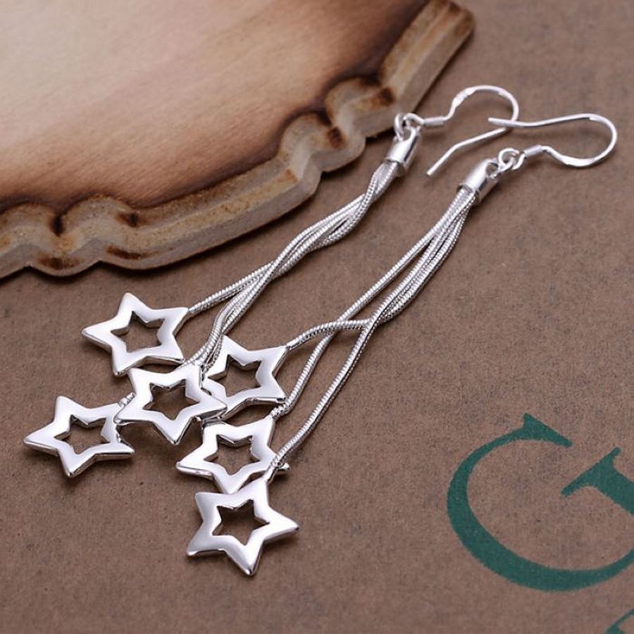 925 plata Sterling estrella clasica